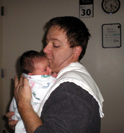 With daddy